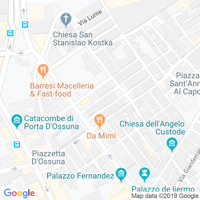 CAP di Via Della Speranza a Palermo
