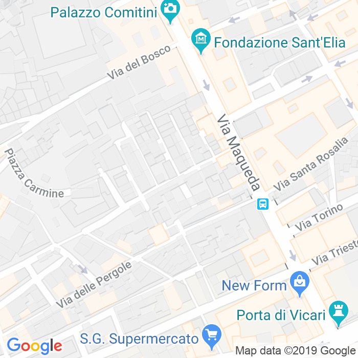 CAP di Via Delle Case Nuove a Palermo