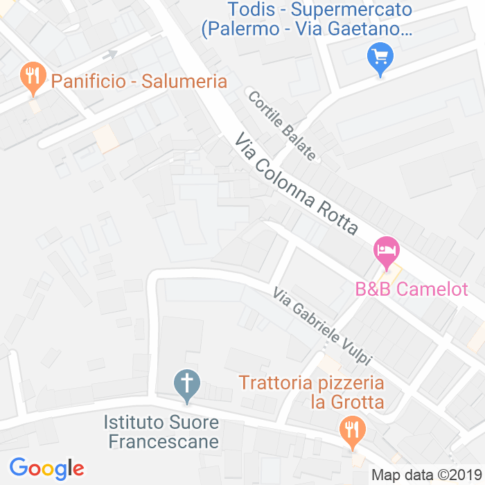 CAP di Via Gaetano Calandra a Palermo