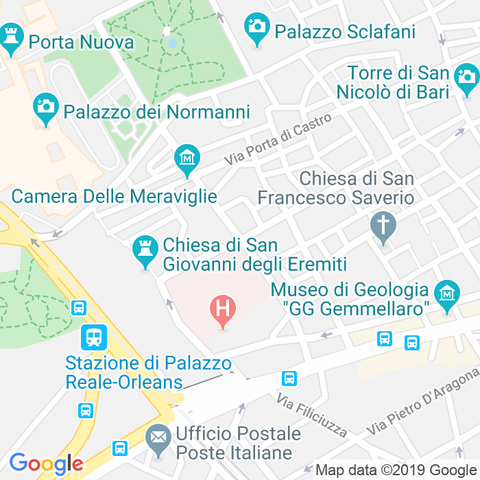 CAP di Via Generale Luigi Cadorna a Palermo