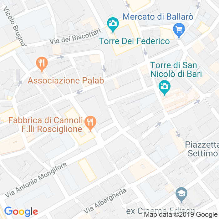 CAP di Via Gian Luca Barbieri a Palermo