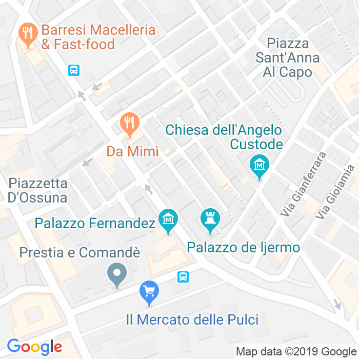 CAP di Via Pietro Fudduni a Palermo