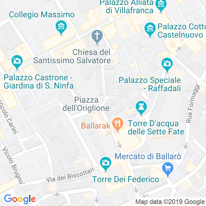 CAP di Via Santissimo Salvatore a Palermo