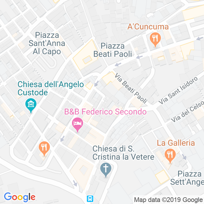 CAP di Vicolo Cancello Alla Gioiamia a Palermo