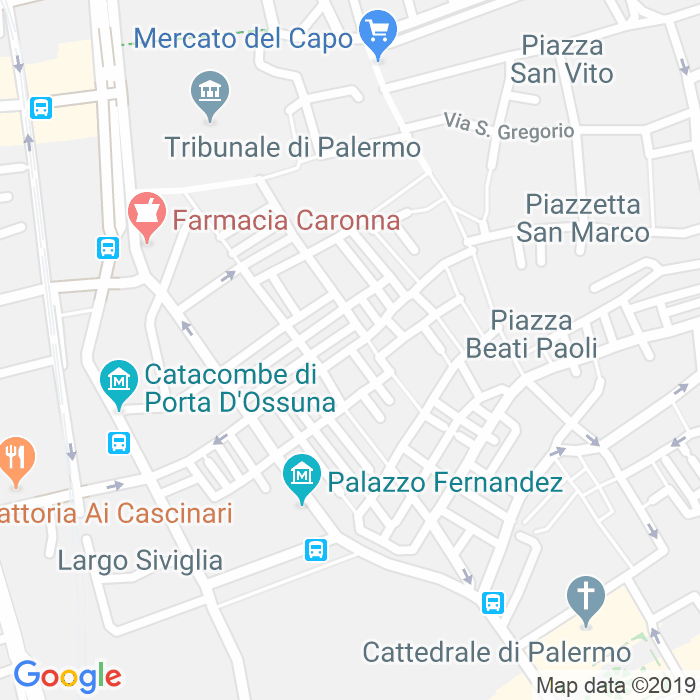 CAP di Vicolo Dei Crocifissari a Palermo