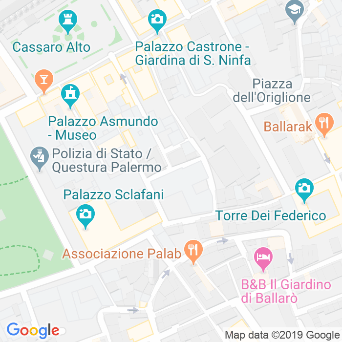 CAP di Vicolo Infermeria Dei Cappuccini a Palermo