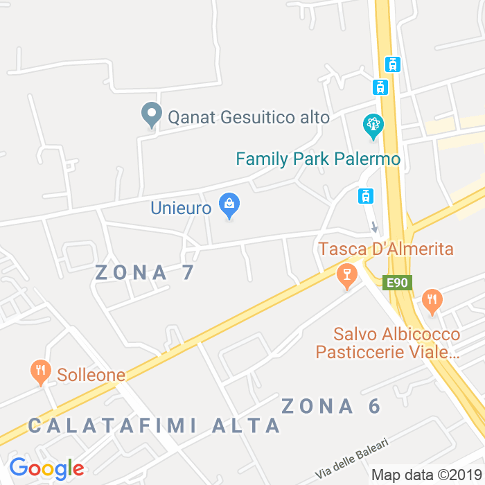 CAP di Via Crocifisso A Pietratagliata a Palermo