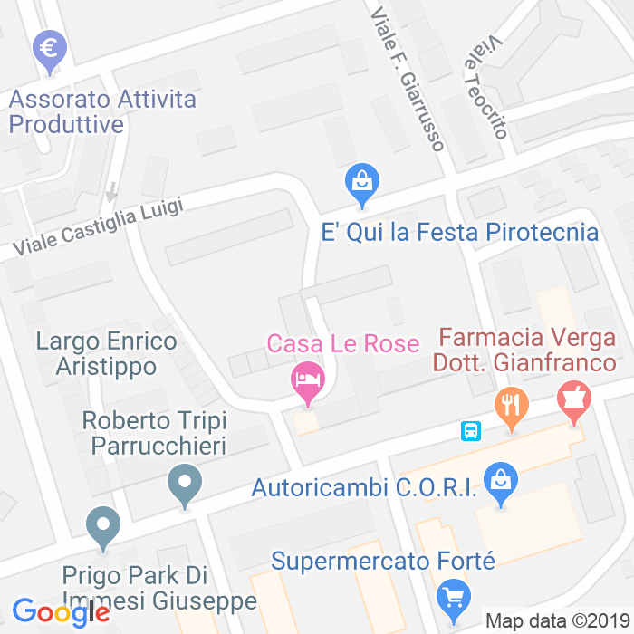 CAP di Via Giorgio Maniace a Palermo