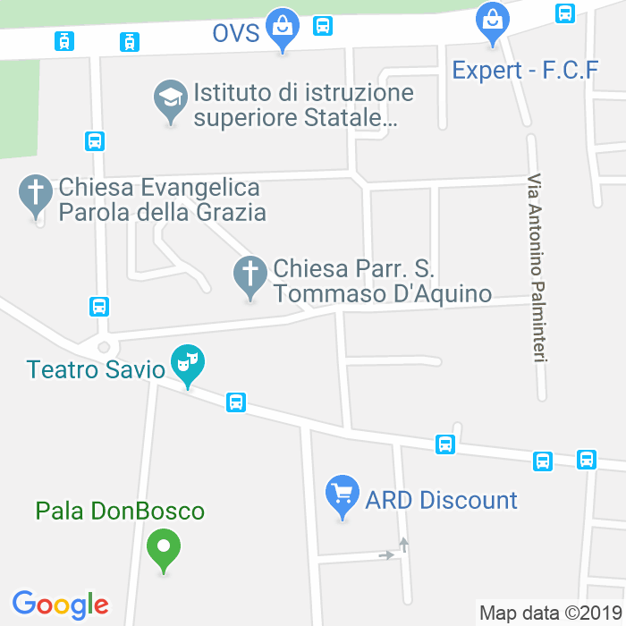 CAP di Via Giuseppe Di Stefano a Palermo