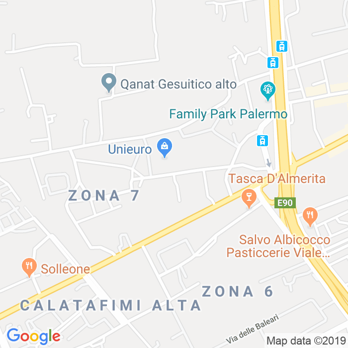 CAP di Via Pietratagliata Monreale a Palermo