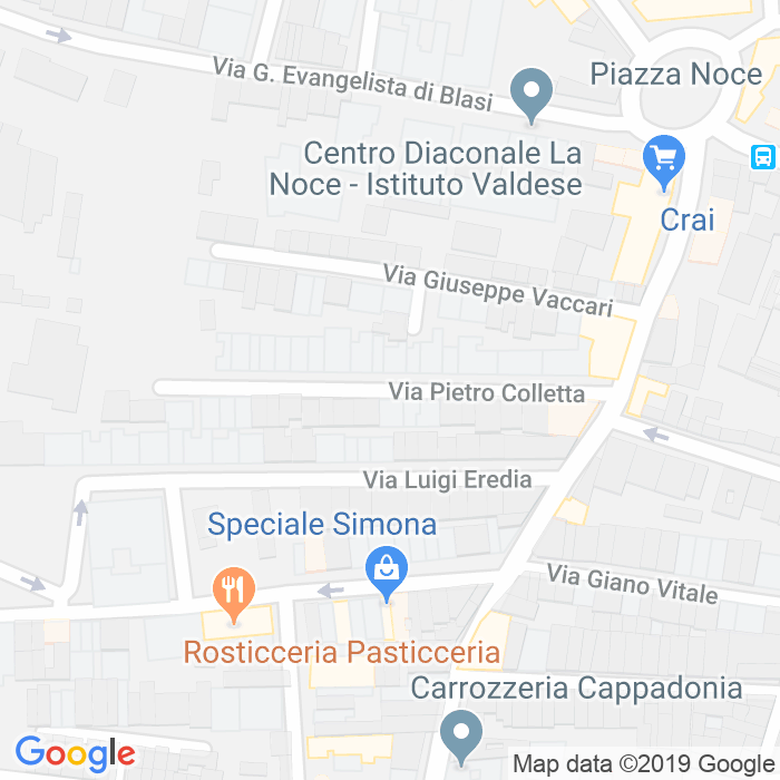 CAP di Via Pietro Colletta a Palermo