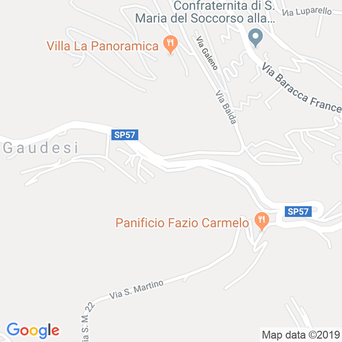 CAP di Via Torrente D'Inverno a Palermo