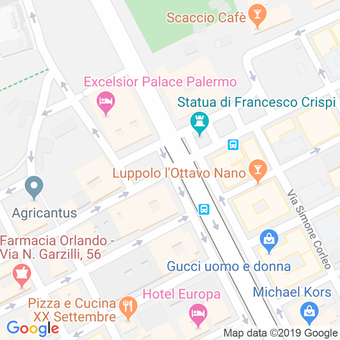 CAP di Piazza Antonio Mordini a Palermo