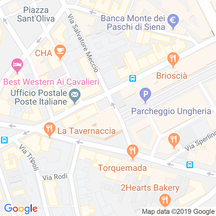 CAP di Piazza Francesco Napoli a Palermo