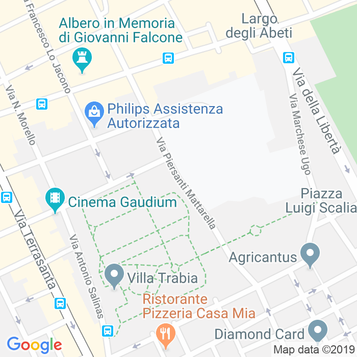 CAP di Via Piersanti Mattarella a Palermo