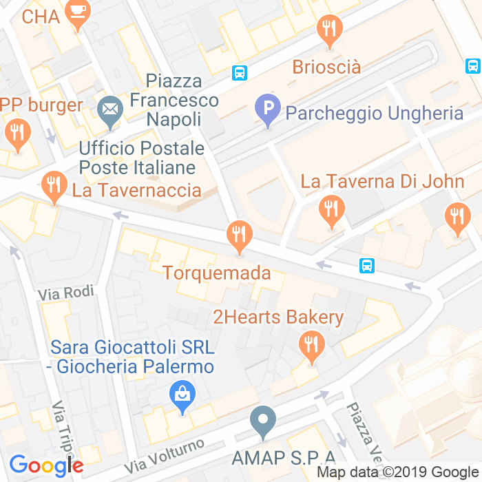 CAP di Via Pignatelli Aragona a Palermo