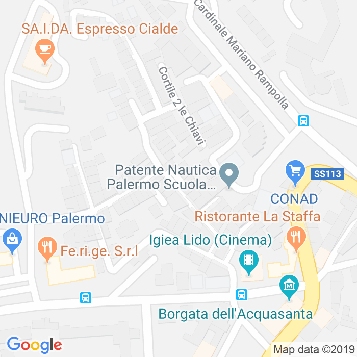 CAP di Piazzetta Di Cristofalo a Palermo