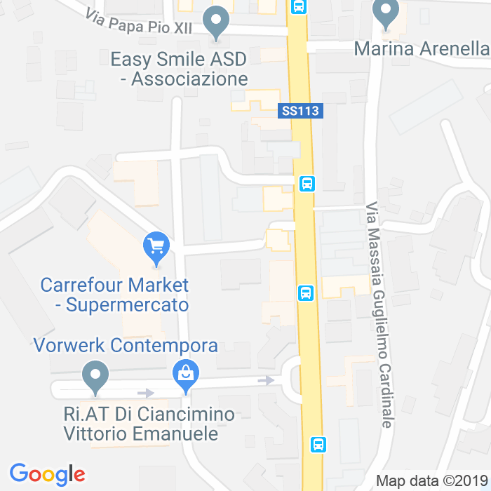 CAP di Via Cardinale Dusmet a Palermo