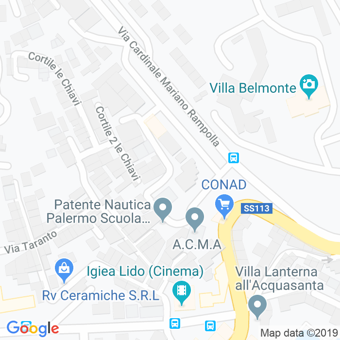 CAP di Via Papa Paolo Vi a Palermo