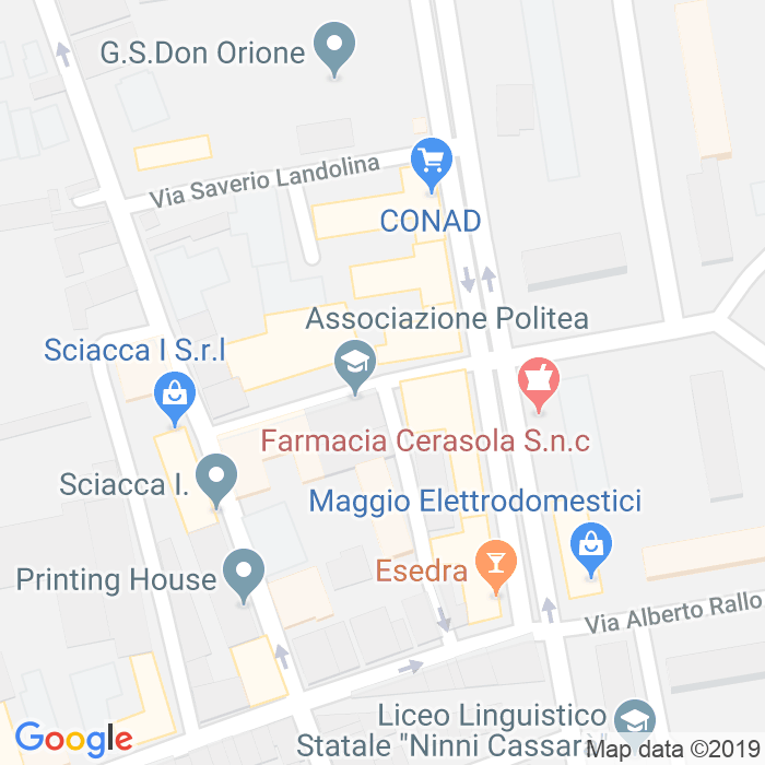 CAP di Via Pietro Villasevaglios a Palermo