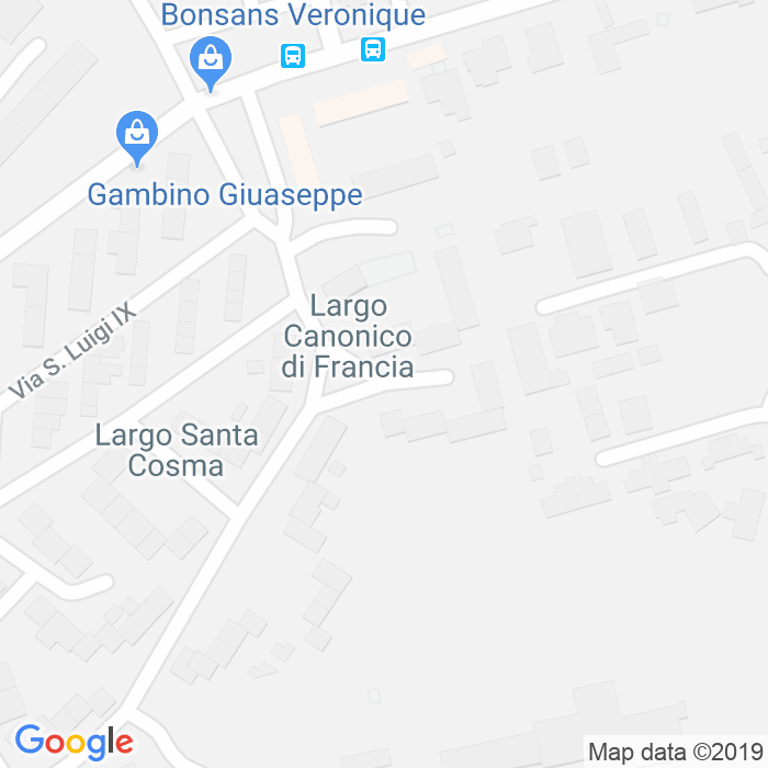 CAP di Largo Canonico Di Francia a Palermo