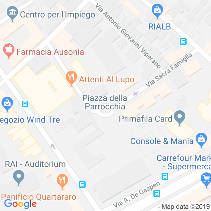 CAP di Piazza Della Parrocchia a Palermo