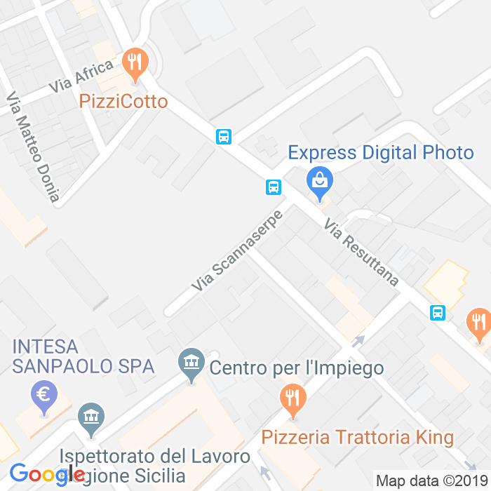 CAP di Piazzetta Scannaserpe a Palermo