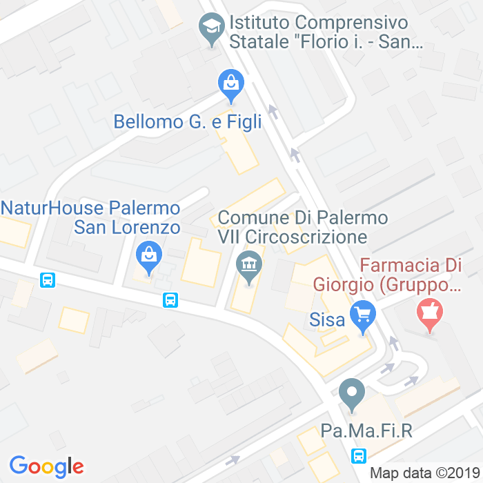 CAP di Via Francesco Paolo Mule a Palermo