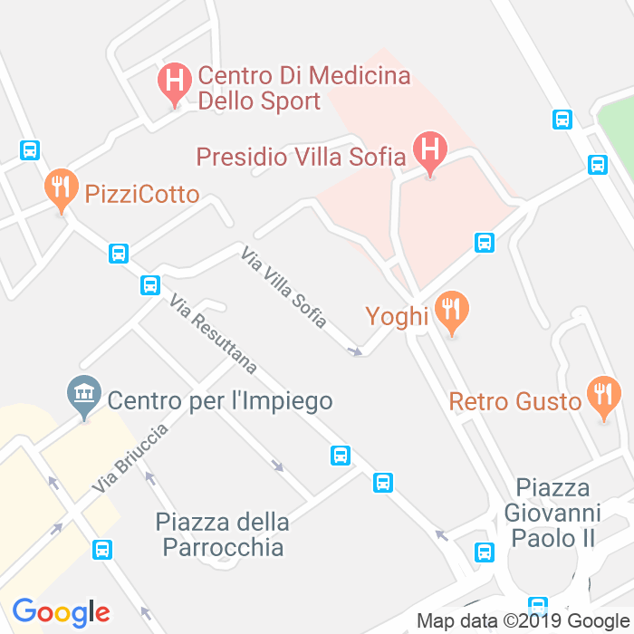 CAP di Via Villa Sofia a Palermo