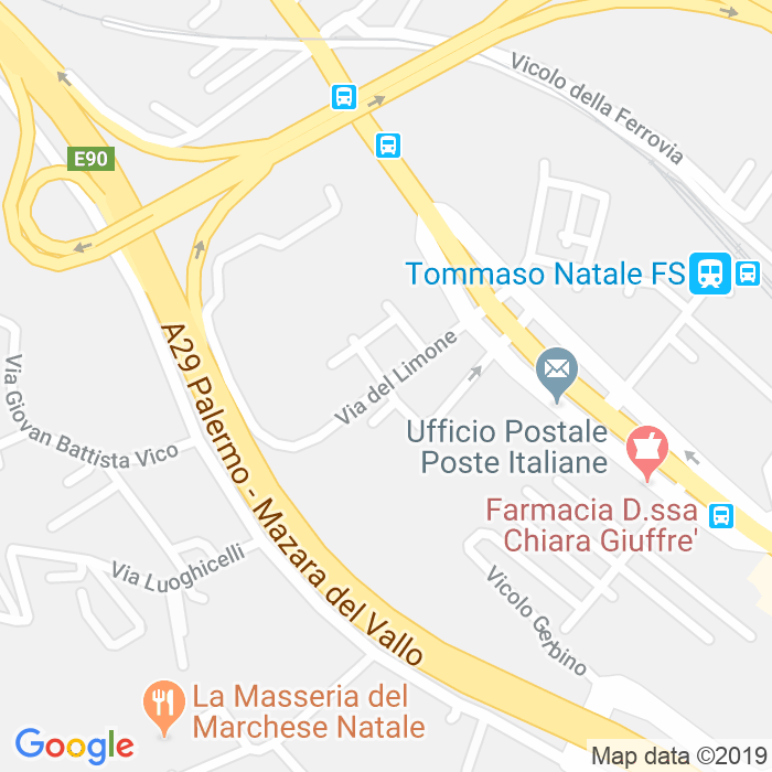 CAP di Via Del Limone a Palermo