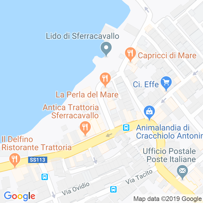 CAP di Via Marina Di Sferracavallo a Palermo