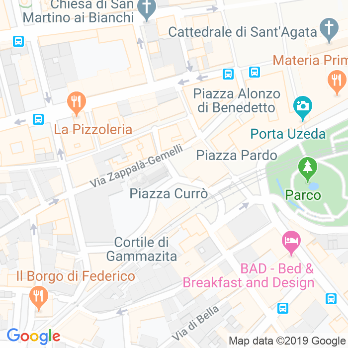 CAP di Piazza Dell Indirizzo a Catania