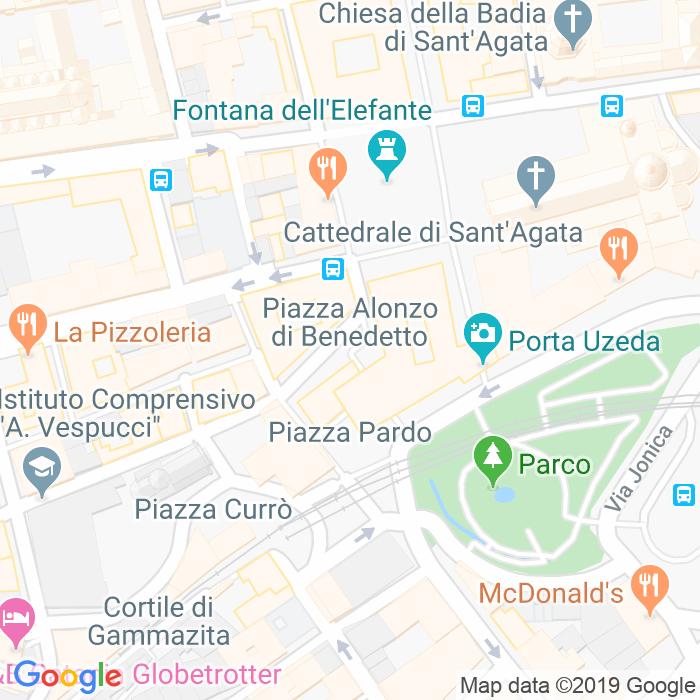 CAP di Piazza Di Benedetto Alonzo a Catania