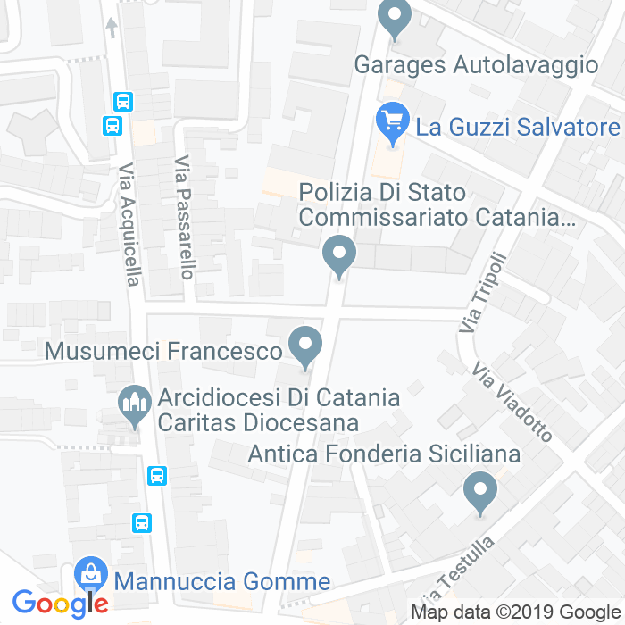 CAP di Via Antonio Borzi a Catania
