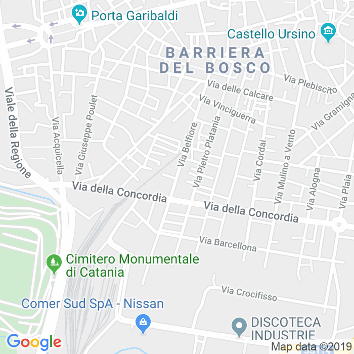 CAP di Via Belfiore a Catania
