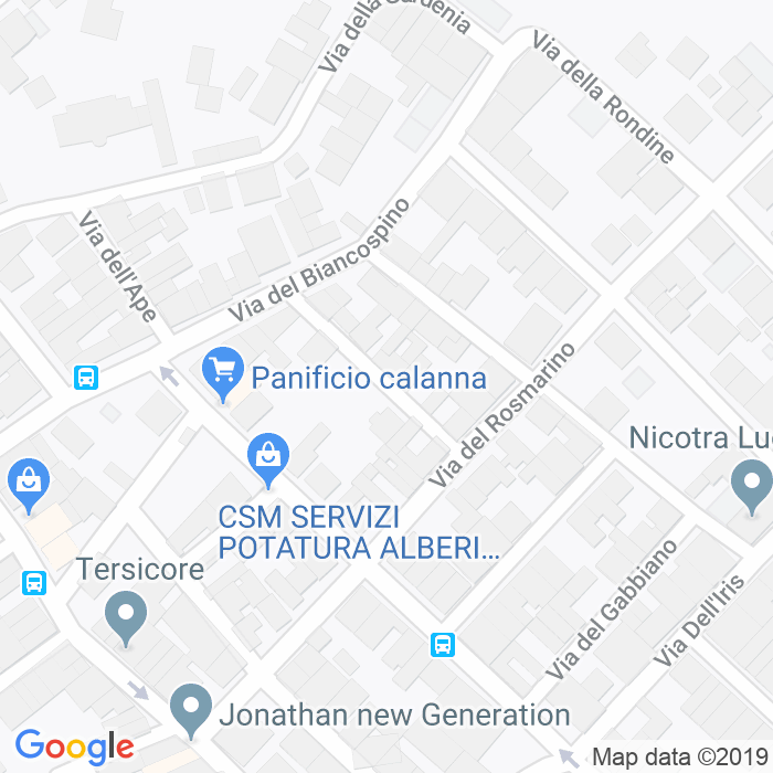 CAP di Via Del Papavero a Catania