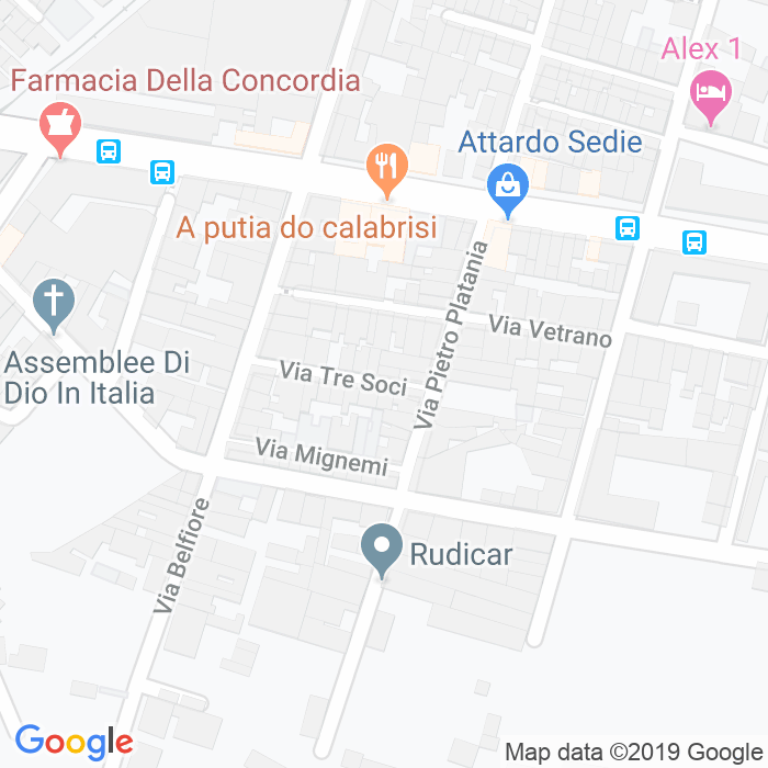 CAP di Via Tre Soci a Catania