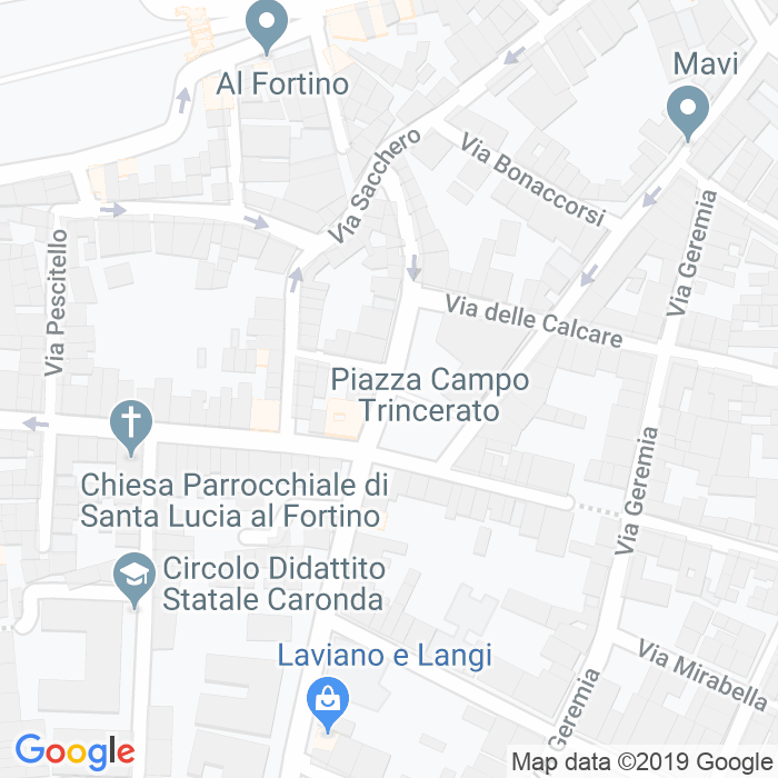 CAP di Piazza Campo Trincerato a Catania