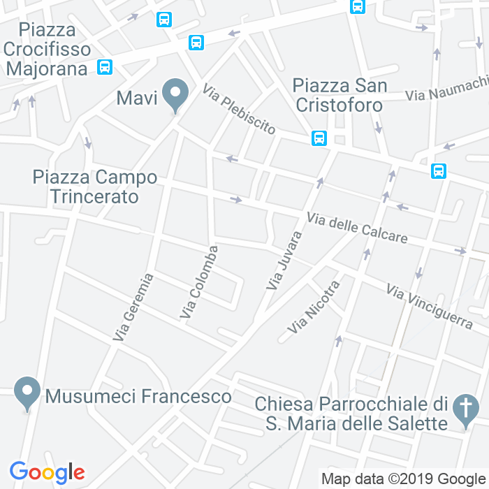 CAP di Via Maricchiolo a Catania