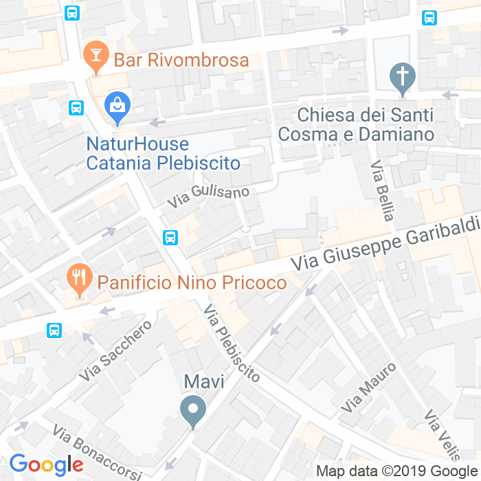 CAP di Via Panebianco a Catania