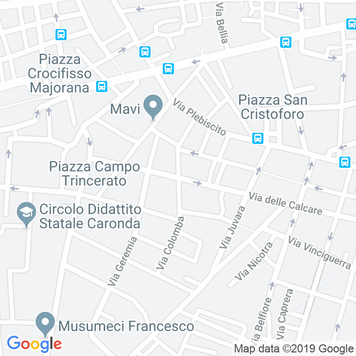CAP di Via Piombai a Catania
