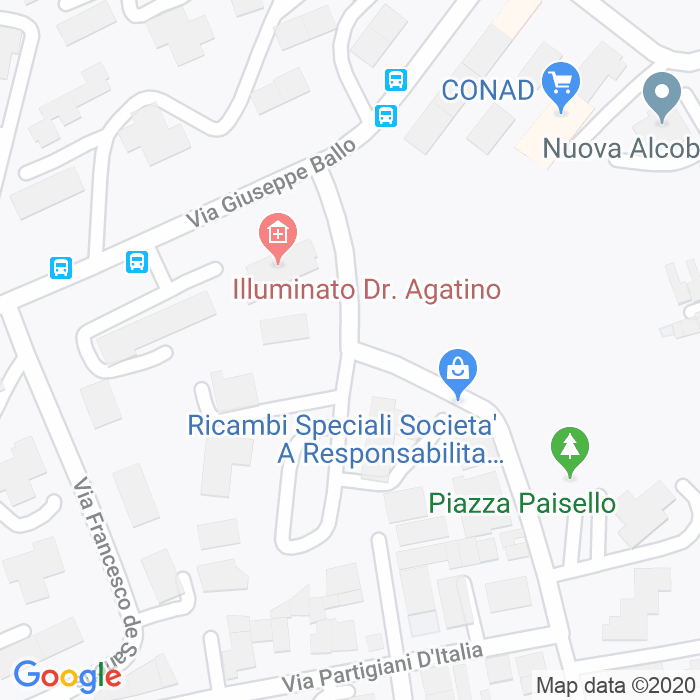 CAP di Via Ercole Patti a Catania