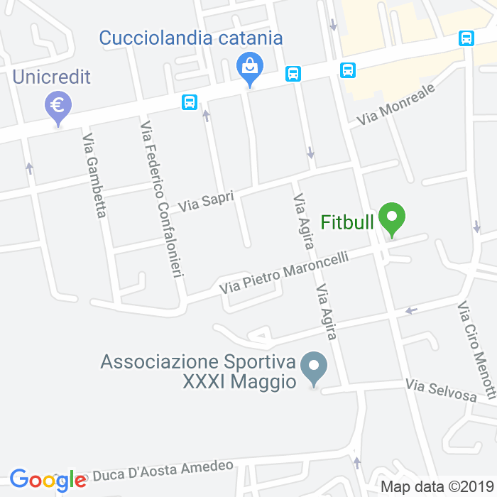 CAP di Via Franco Martelli a Catania