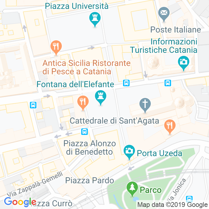 CAP di Piazza Duomo a Catania