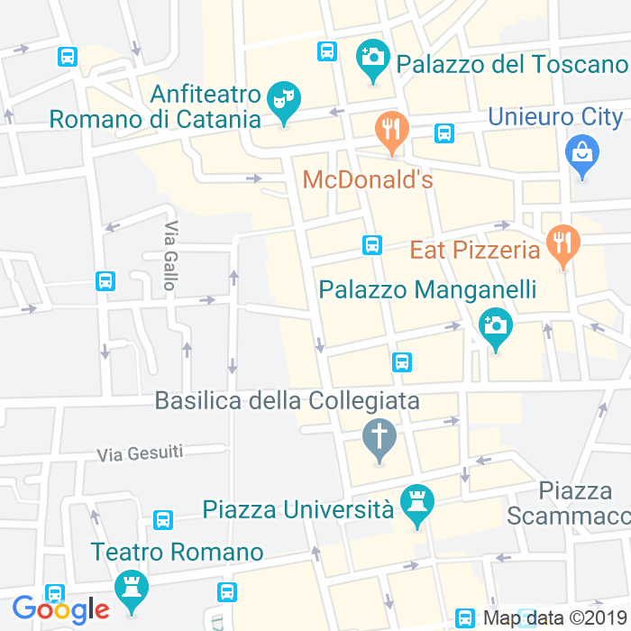 CAP di Via Alessandro Manzoni a Catania