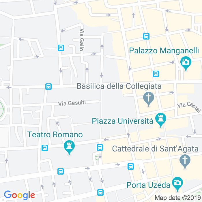 CAP di Via Crociferi a Catania