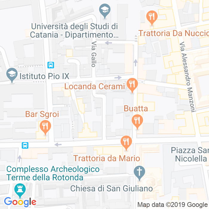 CAP di Via Michelangelo La Rosa Buccheri a Catania