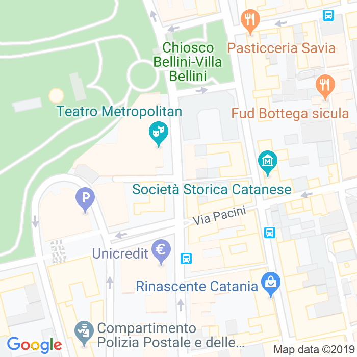 CAP di Via Rizzari a Catania