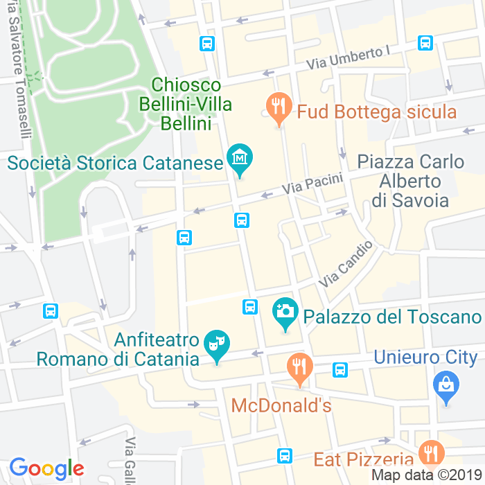 CAP di Via Spedalieri a Catania