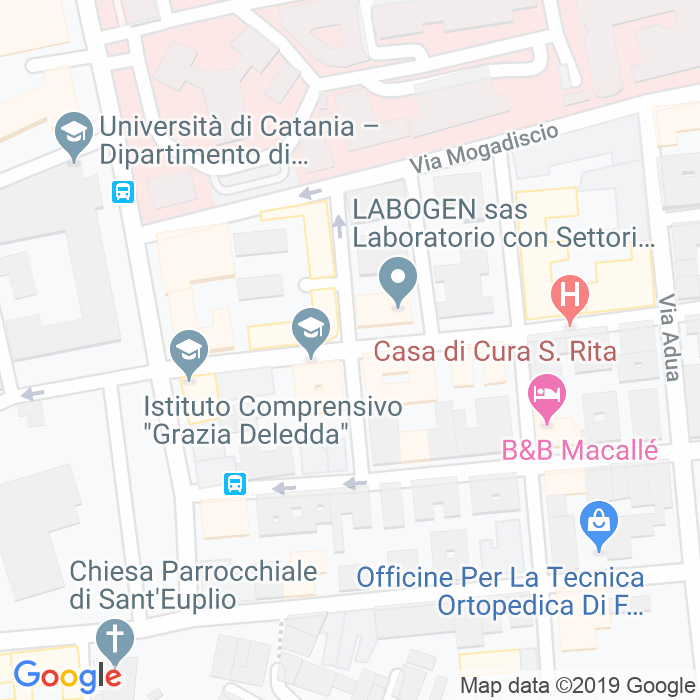 CAP di Via Tommaso Grossi a Catania
